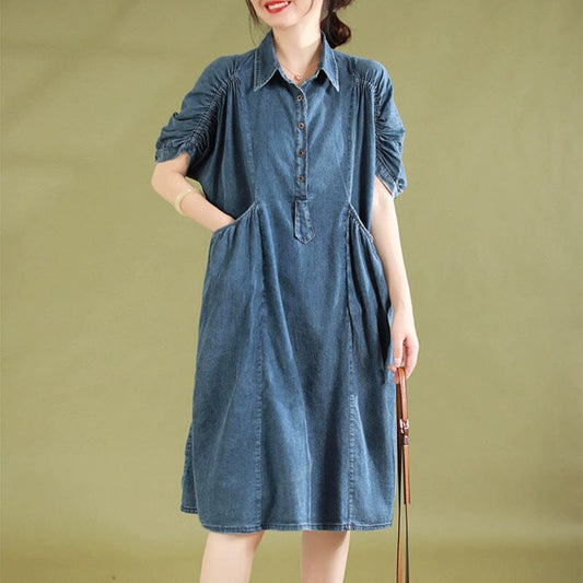 Summer Casual Fashion Thin Denim Dress